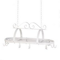 Scrollwork Hanging Pot Holder Rack